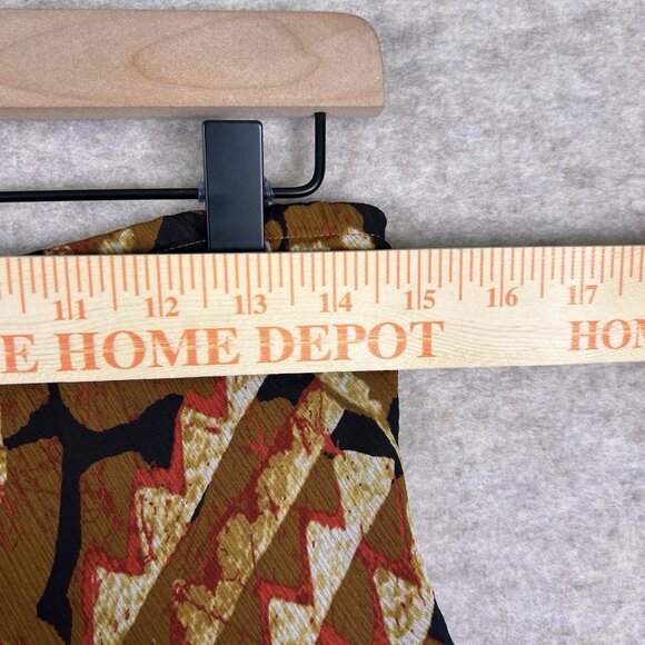 VTG Bohemian Maxi Skirt Women’s 10 Brown Abstract Ethnic Print Festival Hippie - Picture 5 of 9